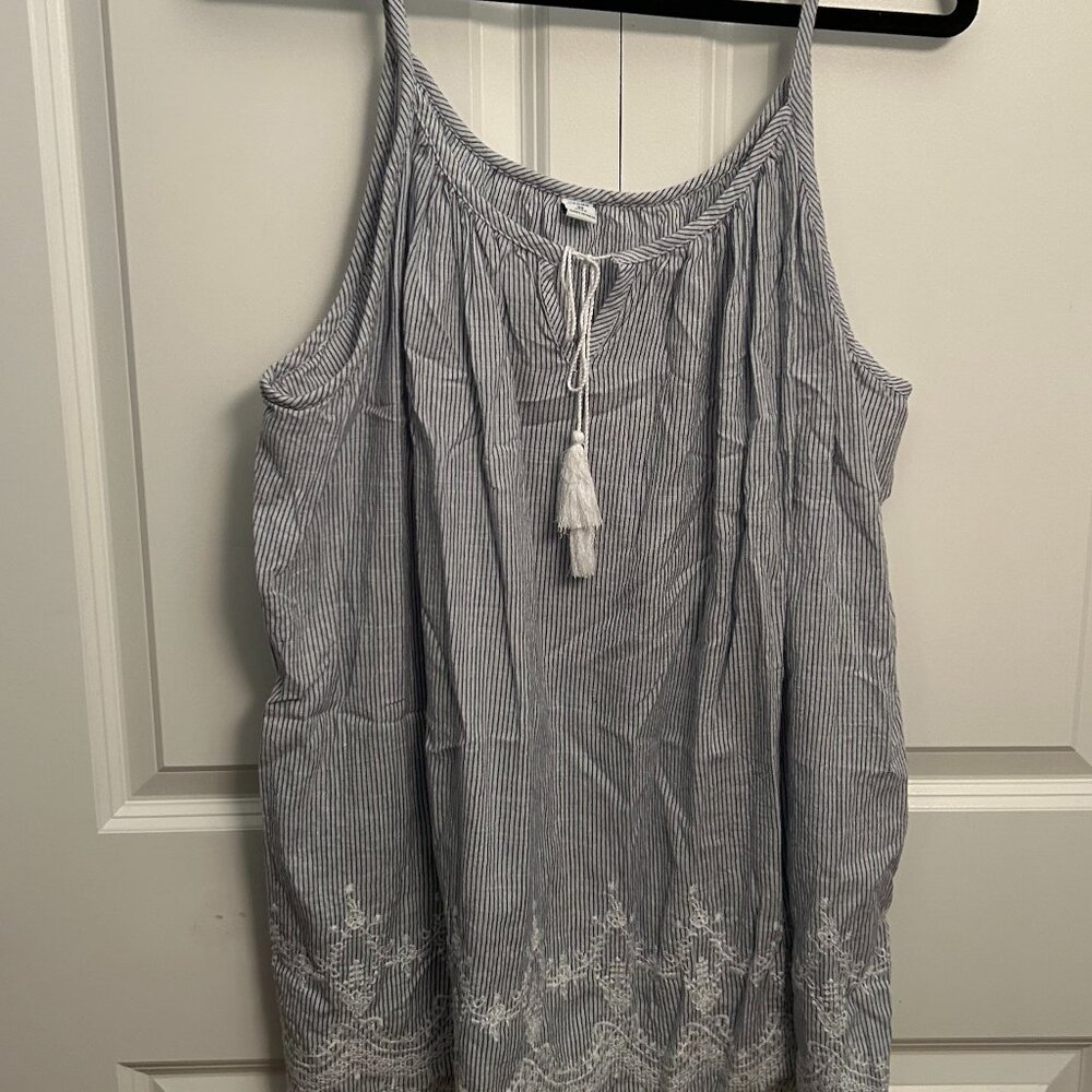 Old Navy - Pinstripe Sleeveless Blouse - Size 3x